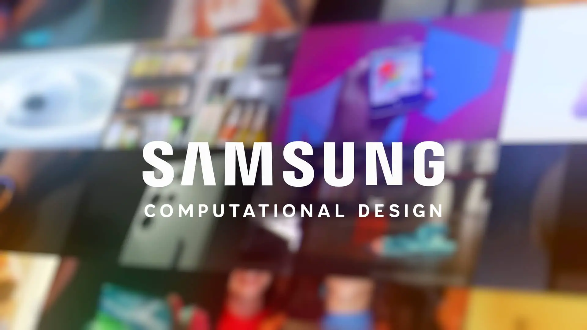 Commercial video showcasing Samsung's computational design for Galaxy buds.