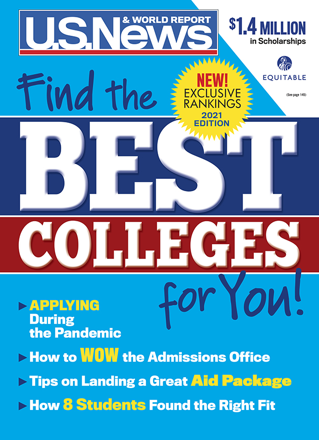 2021 U.S. News Best Colleges Guidebook cover.