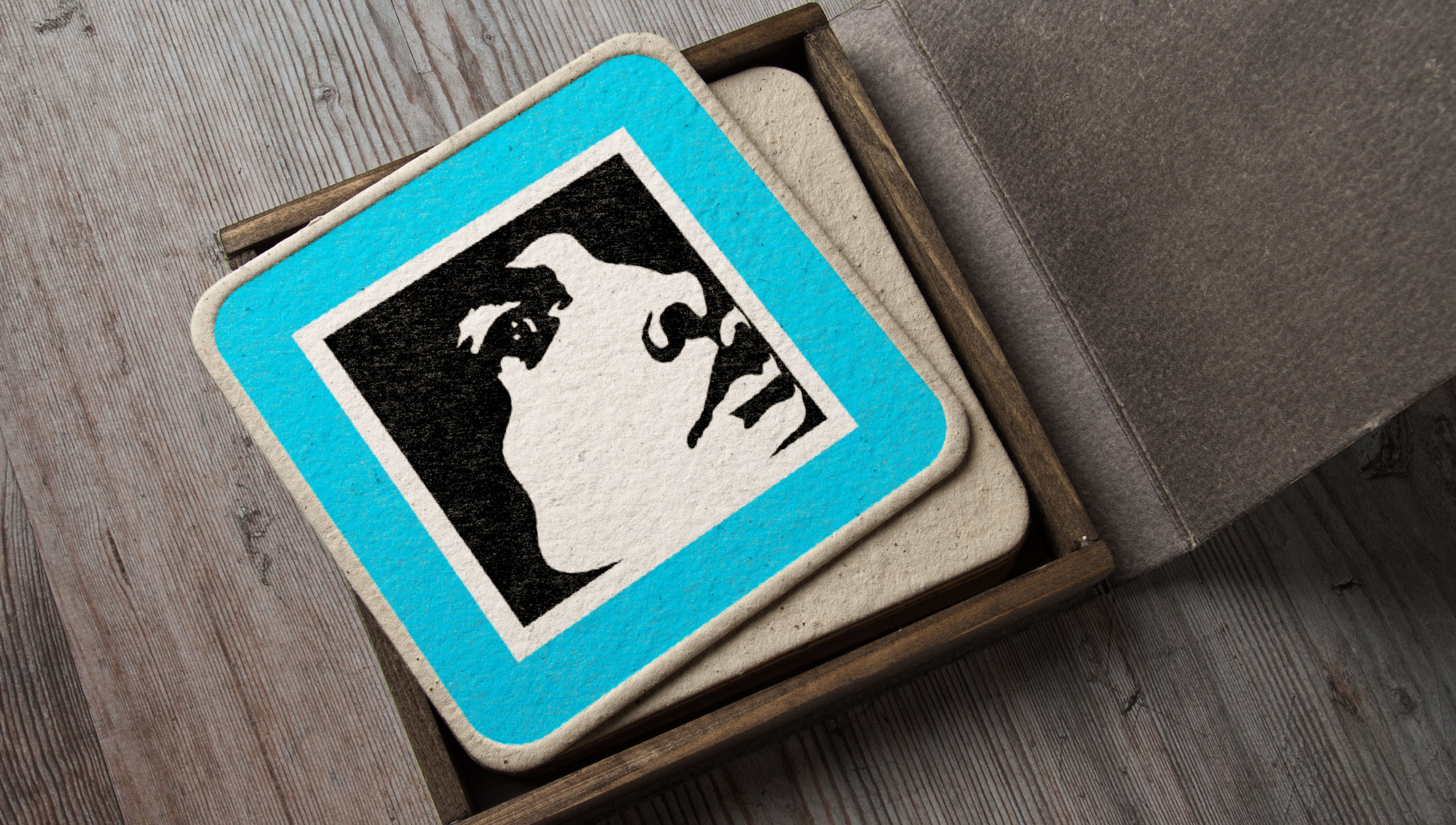 business card on table