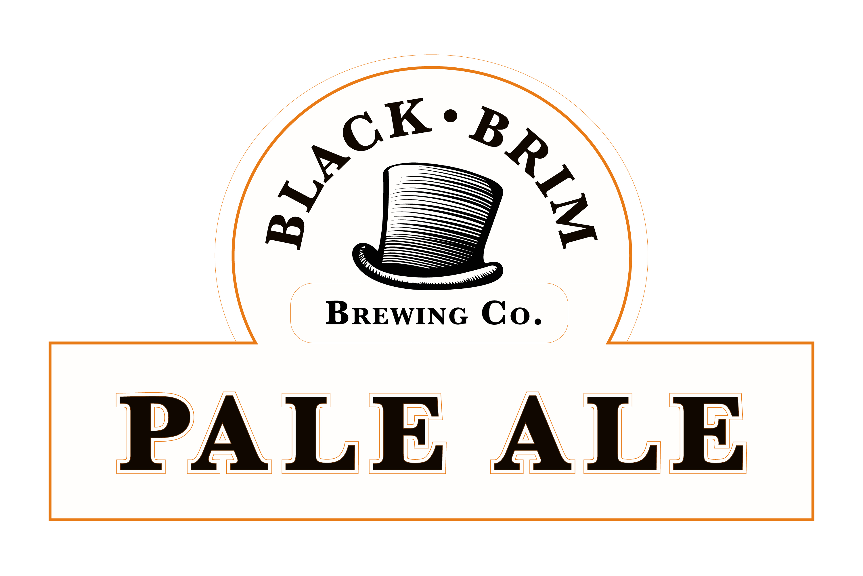 A Pale Ale label for Black Brim Brewing Co.