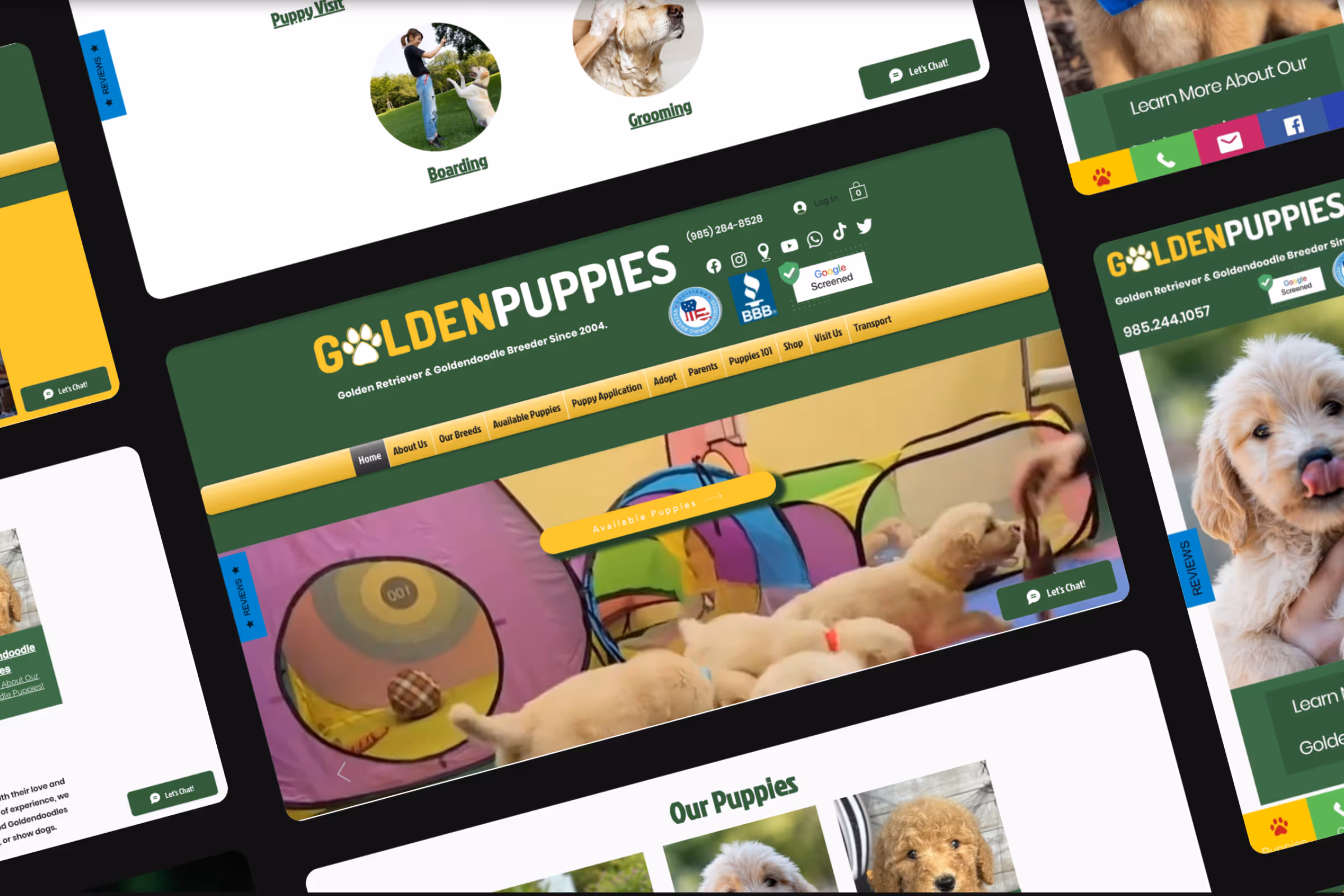 Enhancing Online Visibility and Organic Growth for a Dog Breeder