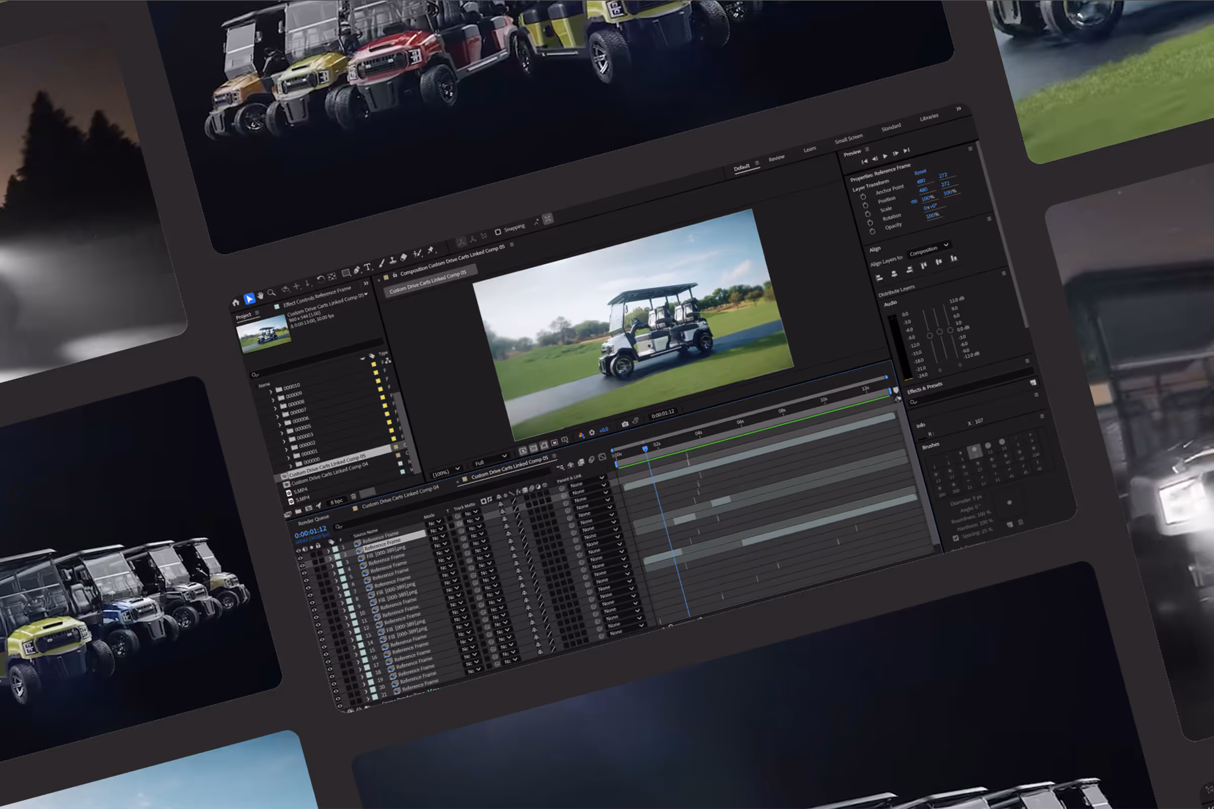 Creating Seamless Motion graphics for Custom Drive Carts