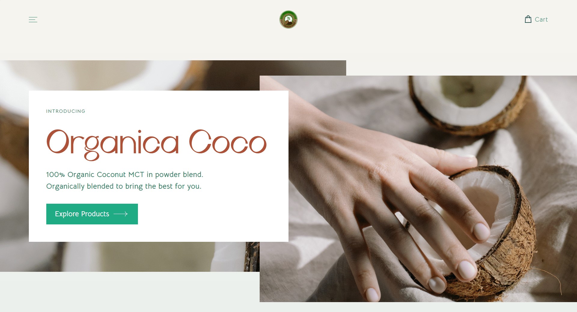 E-Commerce Website - Organica Coco