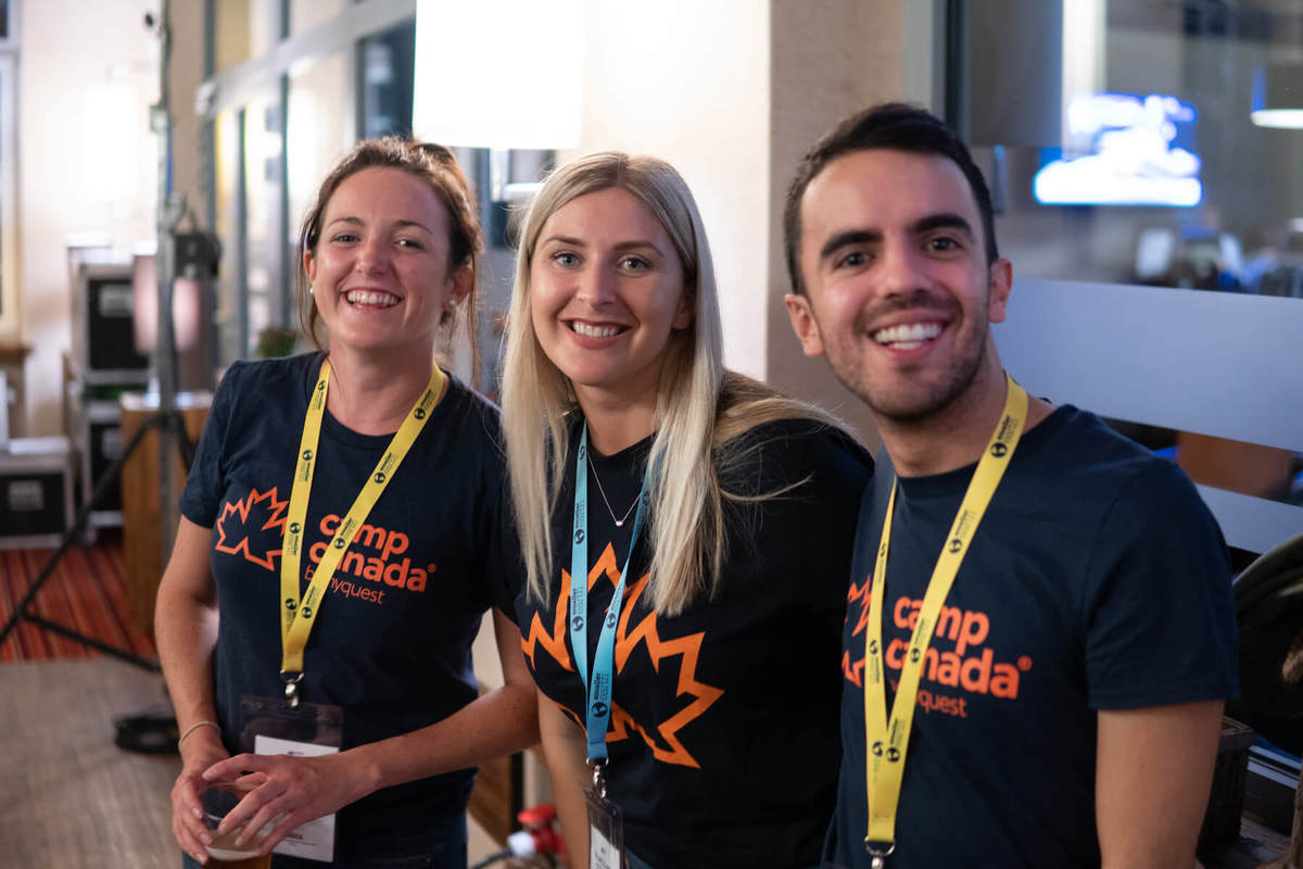 The Camp Canada team at Smaller Earth.