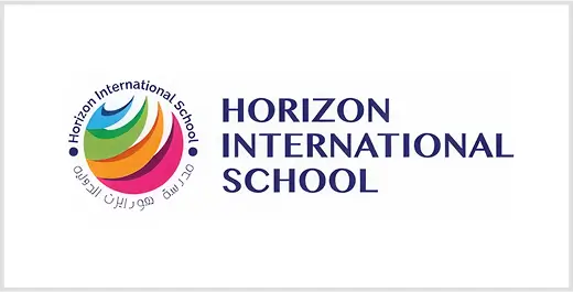 The horizon international school logo.