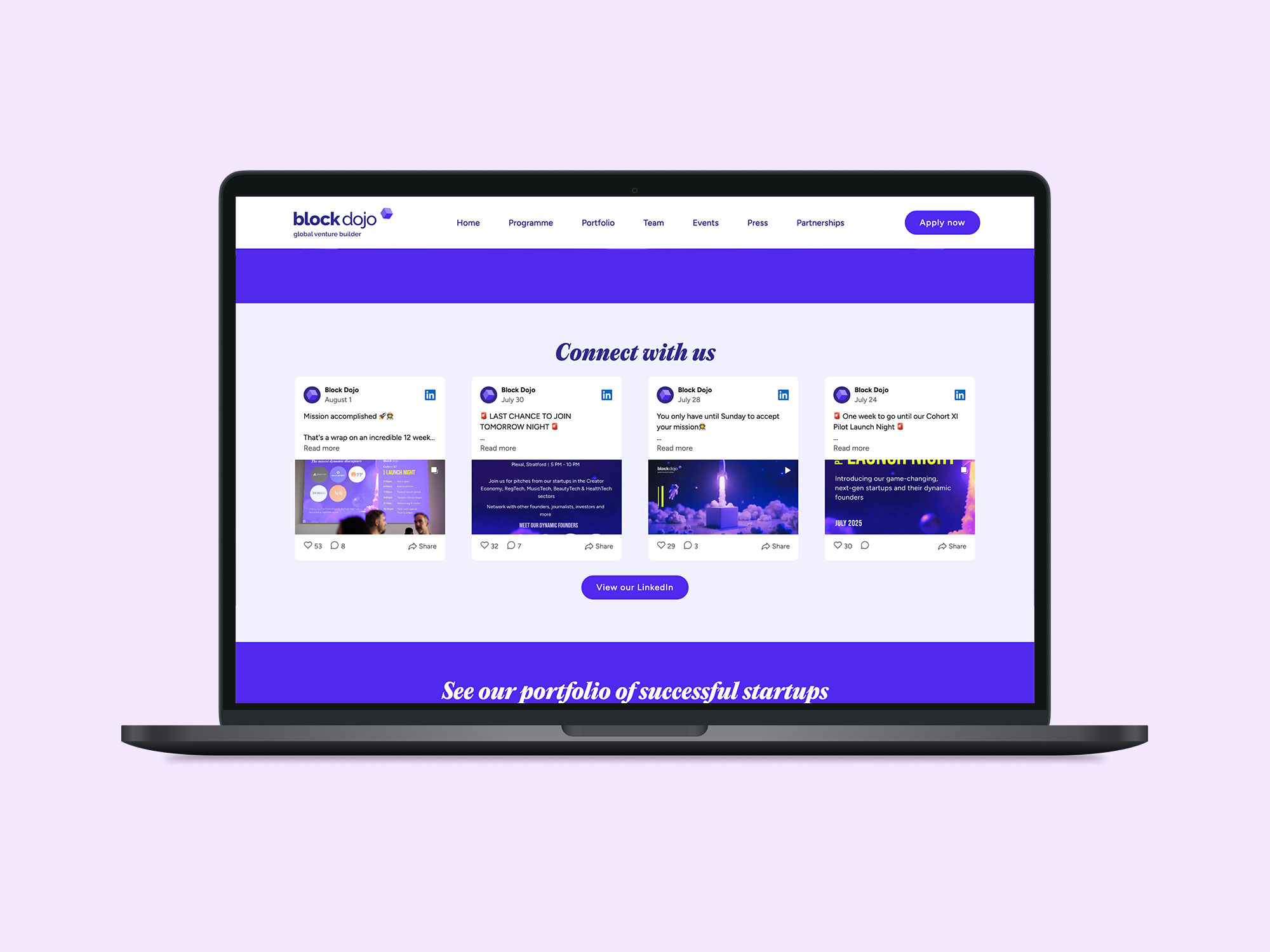 Connect with us page