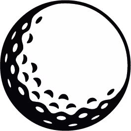 A golf ball icon.