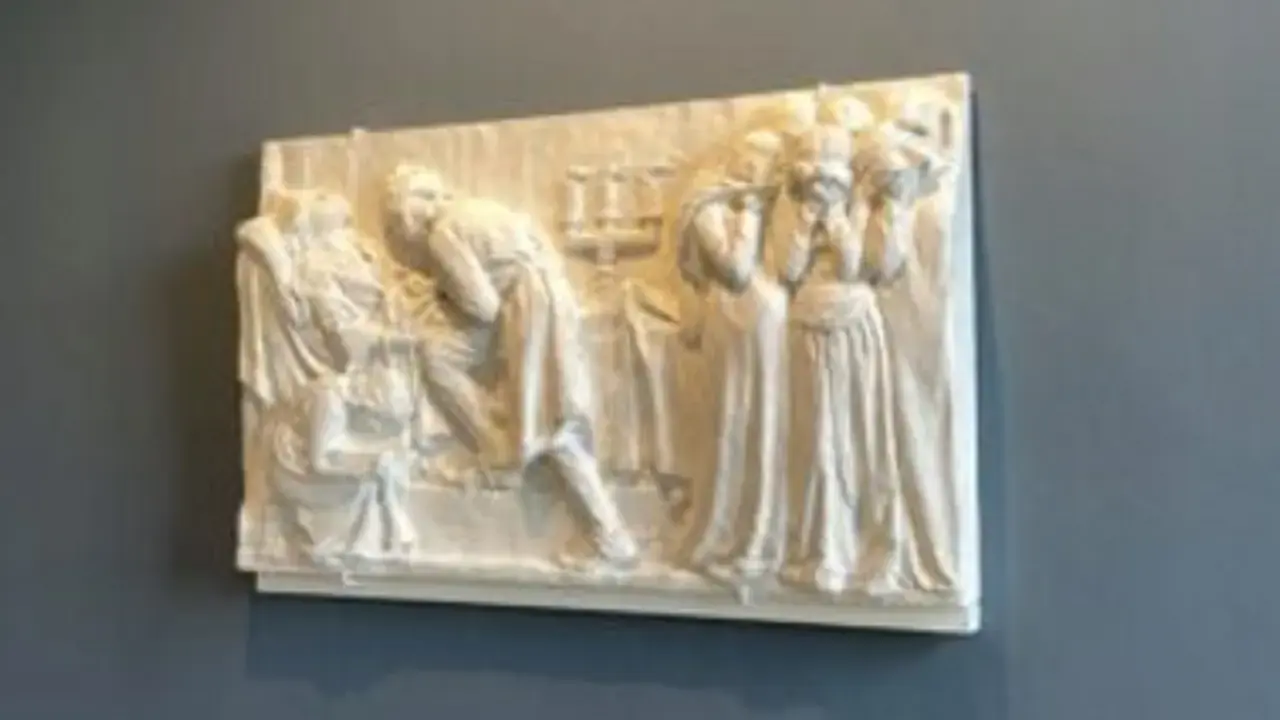 Relief, Dronning Dagmars Tod