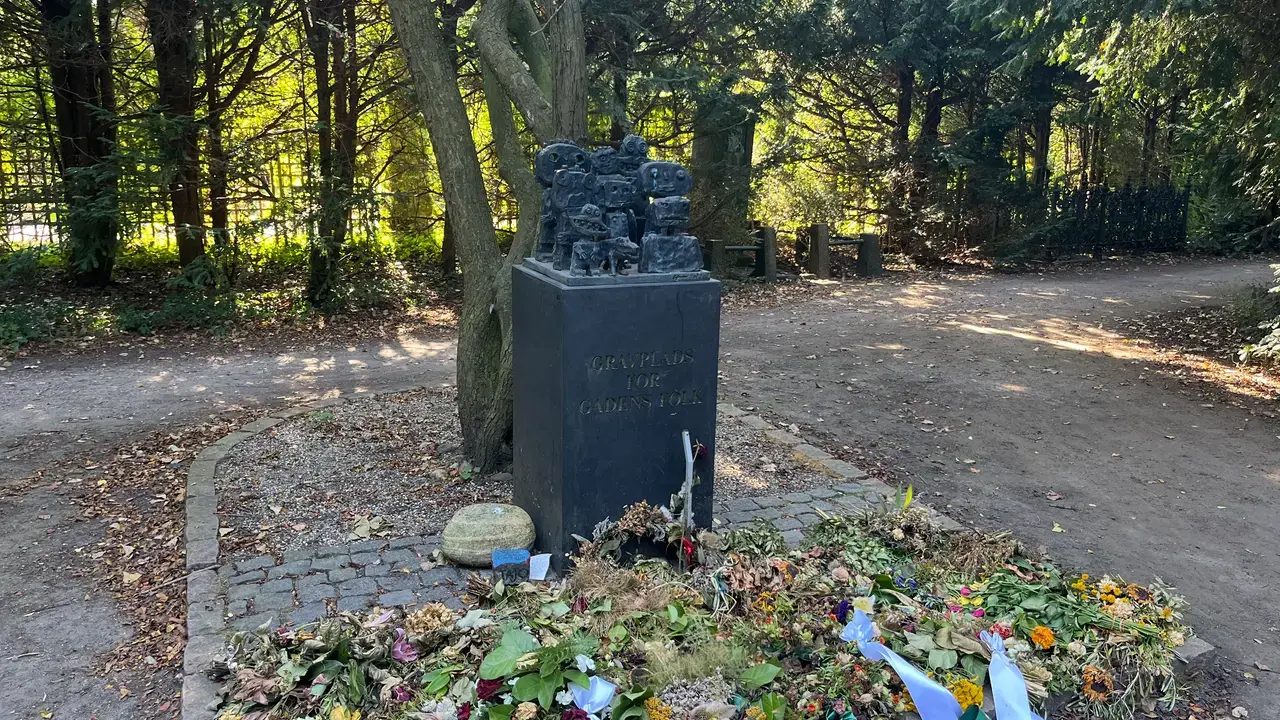 Gräberfeld für die Leute der Straße