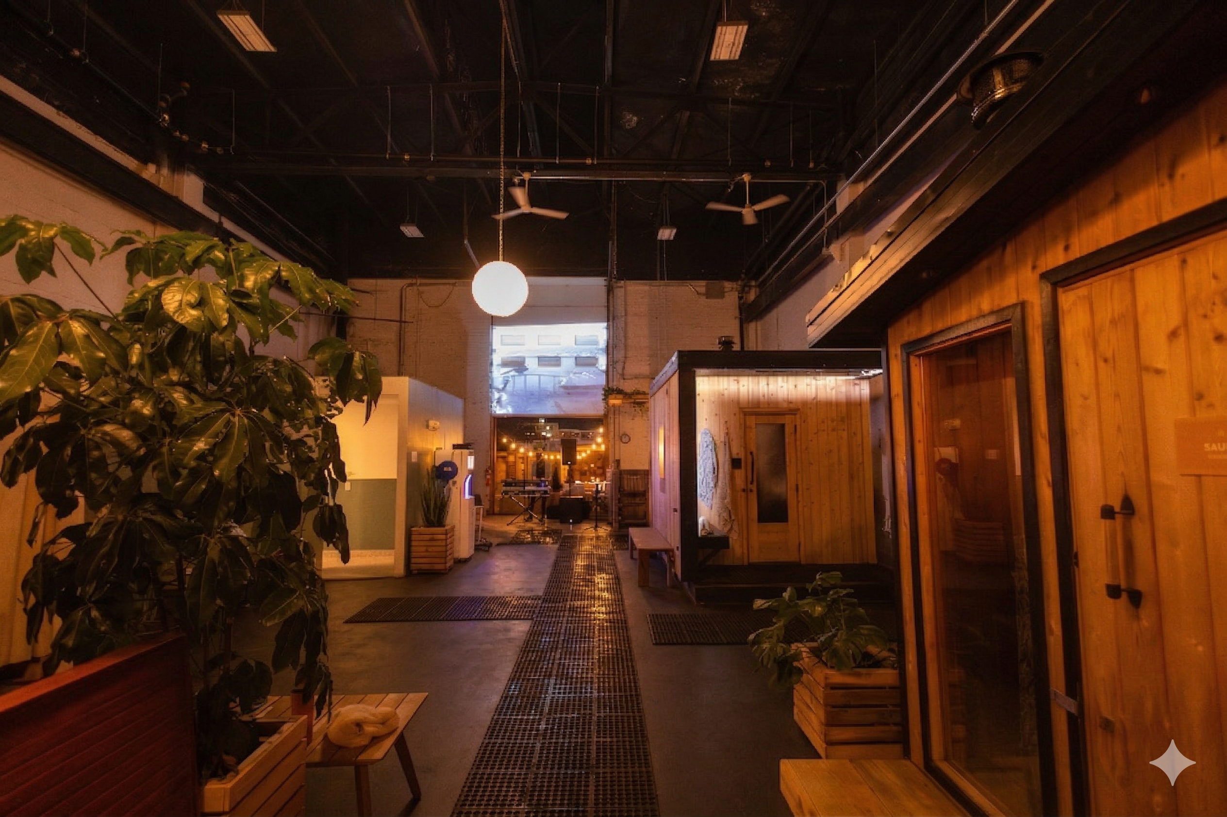 Lush outdoor recreation space