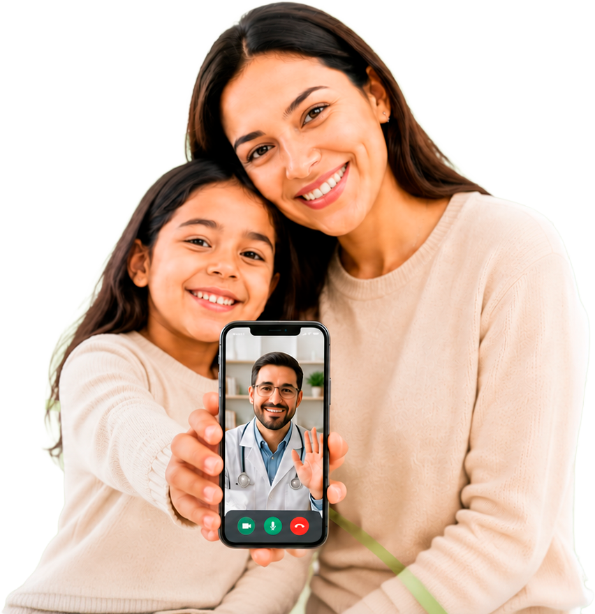 telemedicina, videollamada con el médico