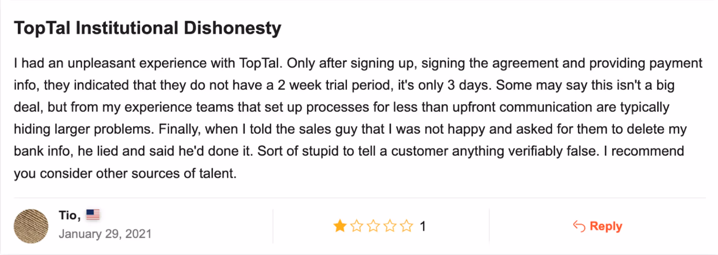 Toptal review