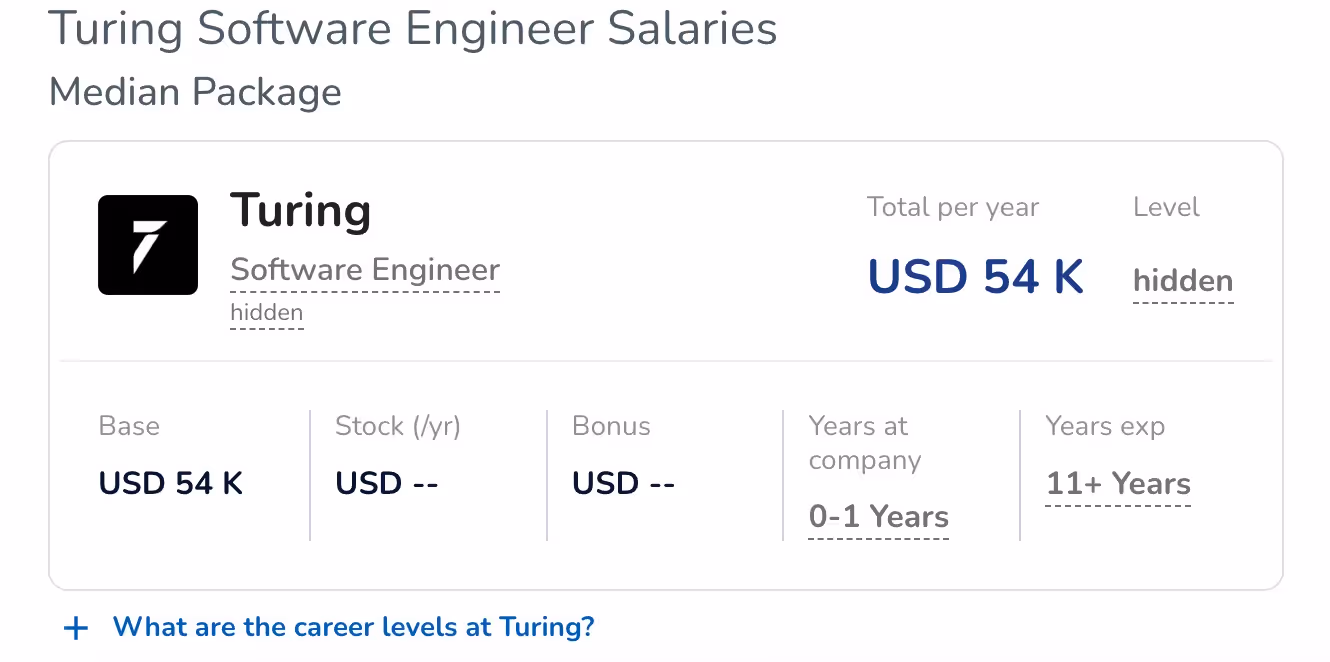 Turing pricing