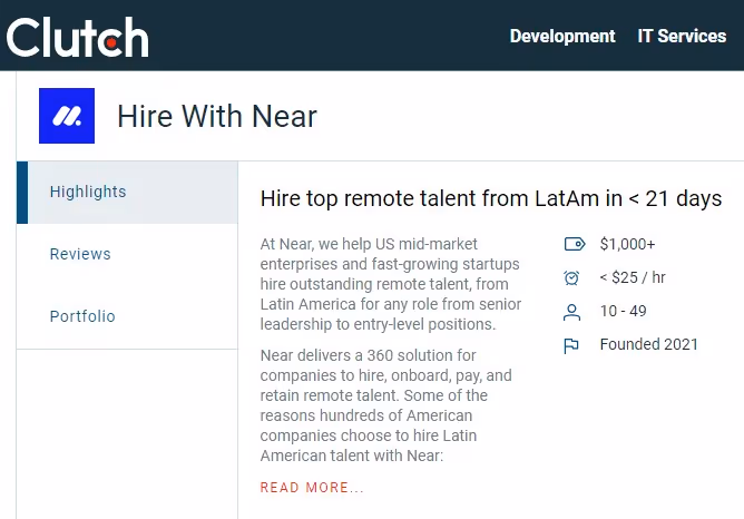 Cluth - Hire with Near pricing