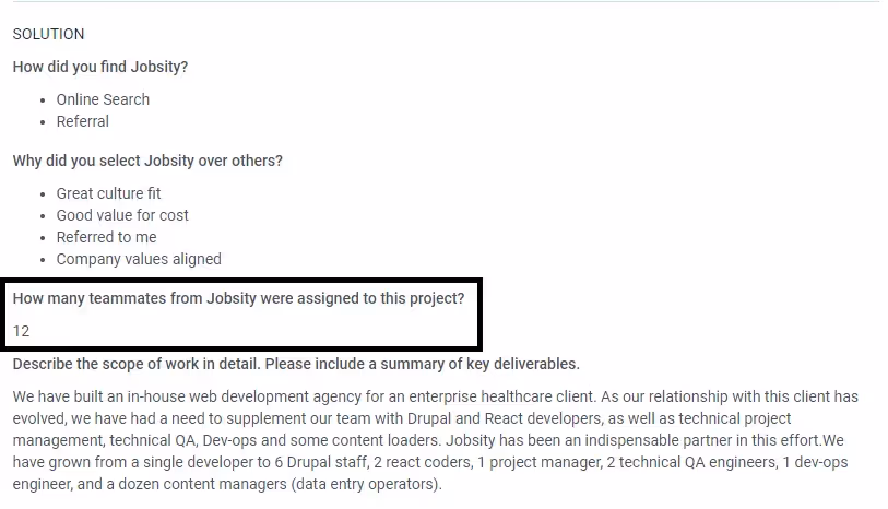 Jobsity reviews