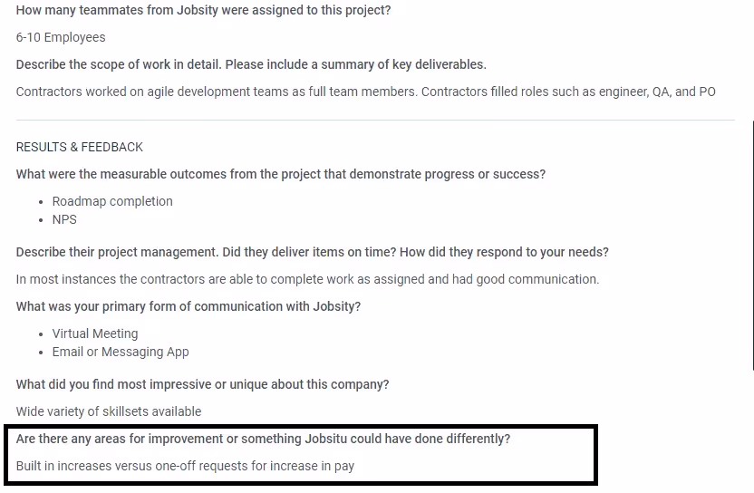 Jobsity review