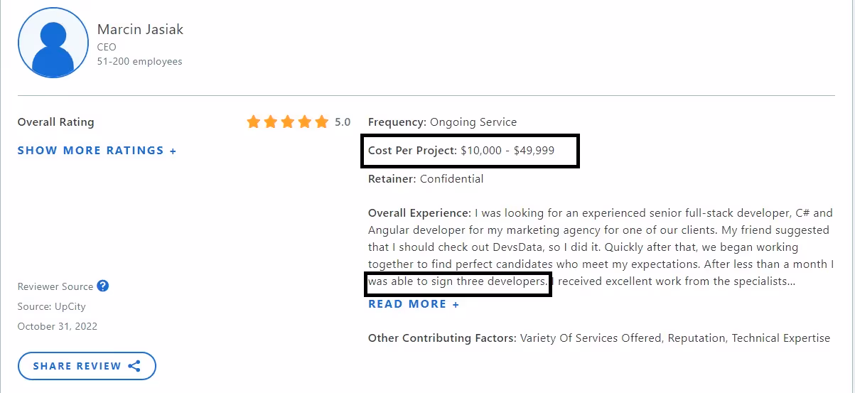 DevsData pricing review