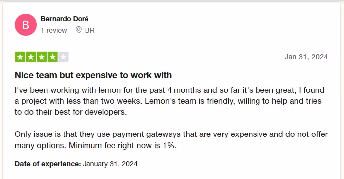 Lemon.io pricing review