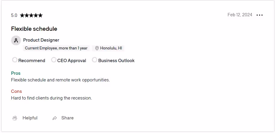 Freelancer reviews