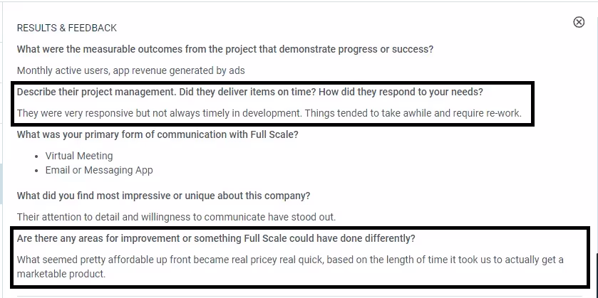 Full Scale Pricing Reviews