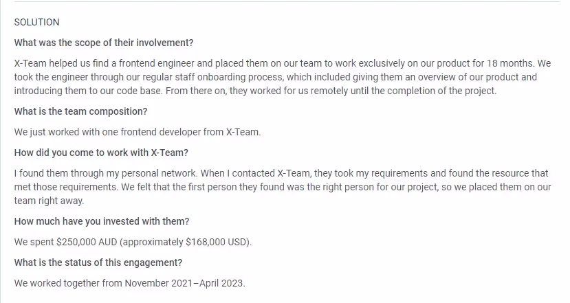 x-team review