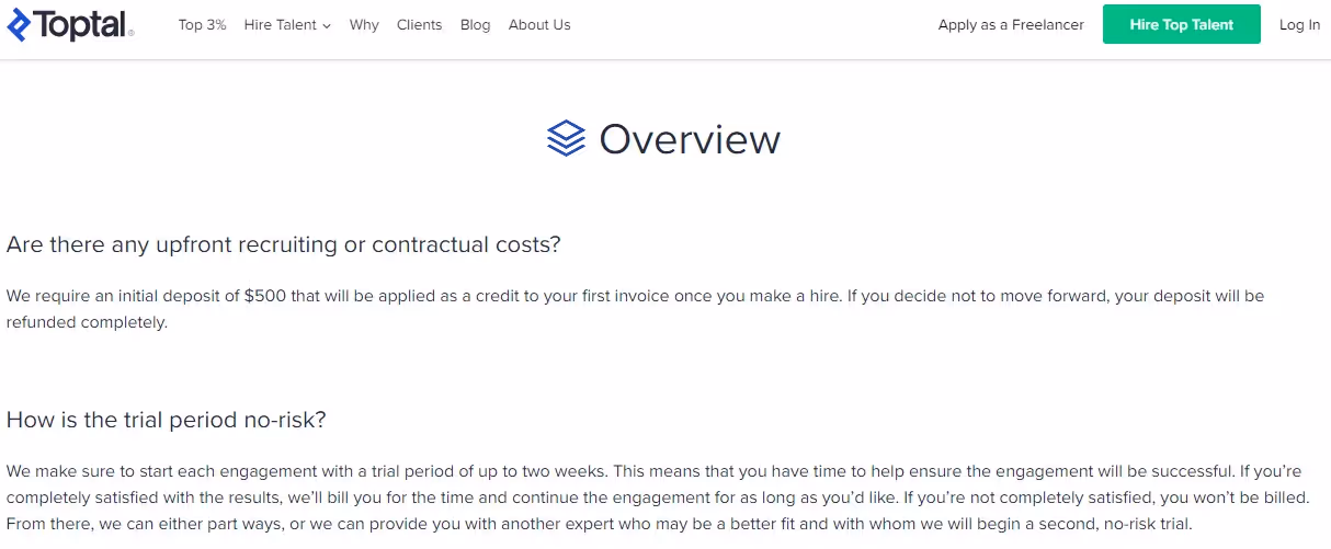 Toptal overview