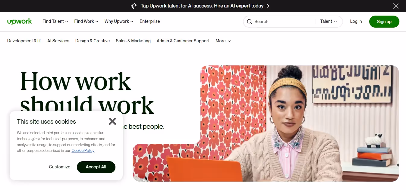 Upwork website