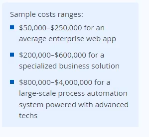 Sciencesoft pricing