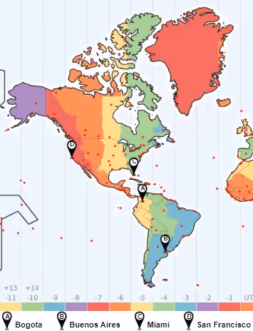 Time Zone Compatibility for QA Engineers in Colombia vs Argentina