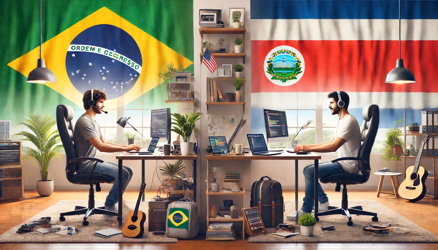 Hire Top Full-Stack Developers in Brazil vs Costa Rica