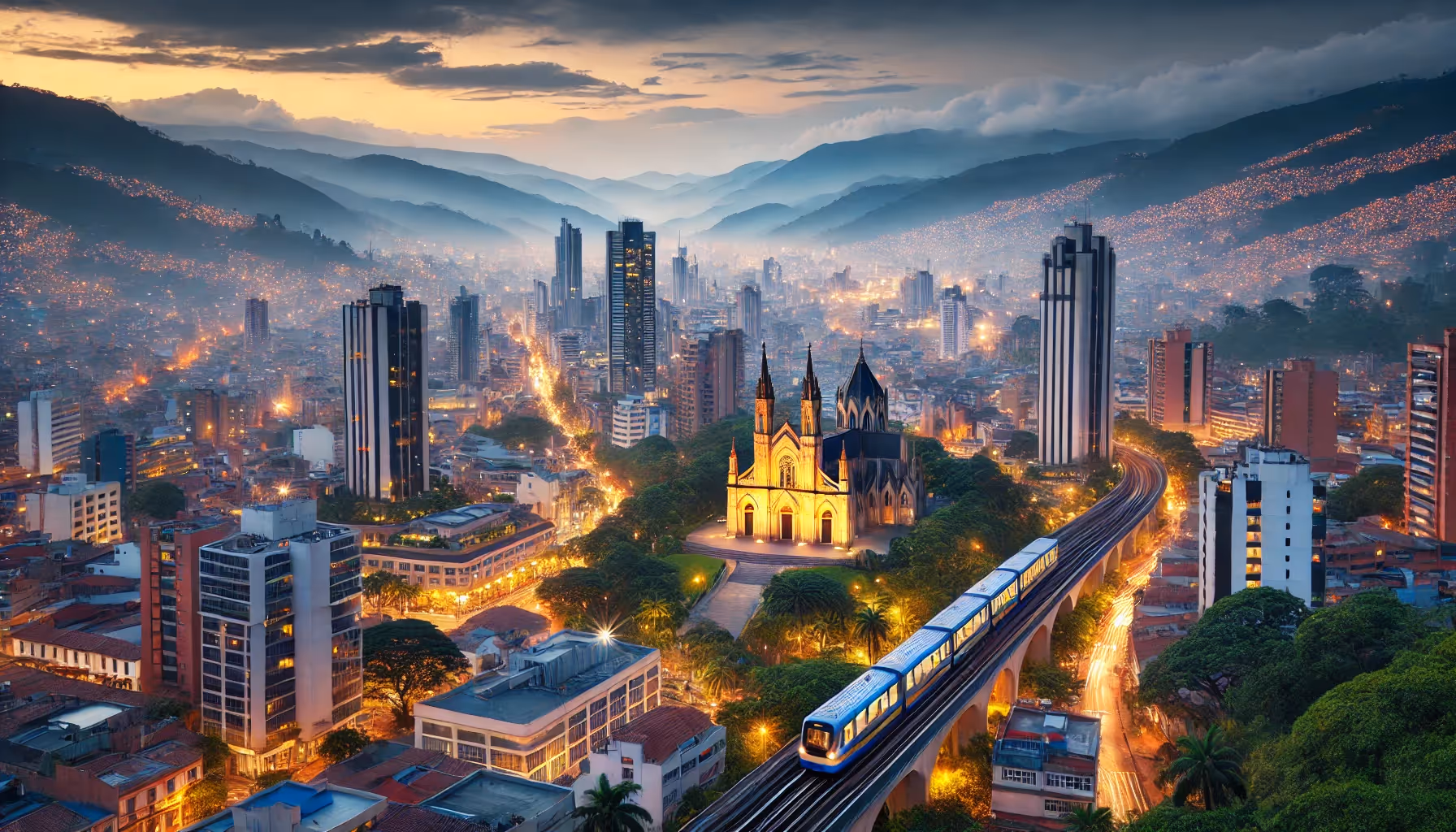 cityscape of Medellin, Colombia top tech hubs in Latin America