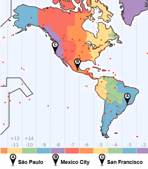 Time Zone Map
