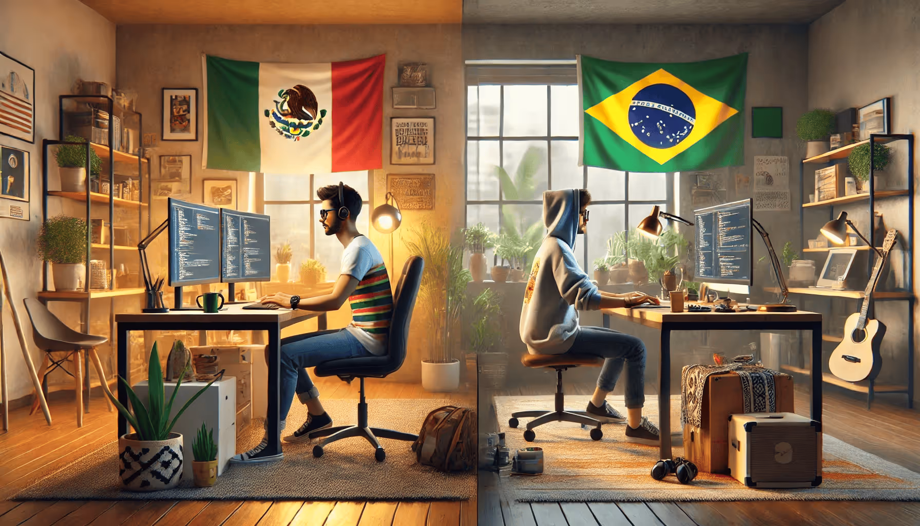 Hire JavaScript Developers in Brazil vs Mexico
