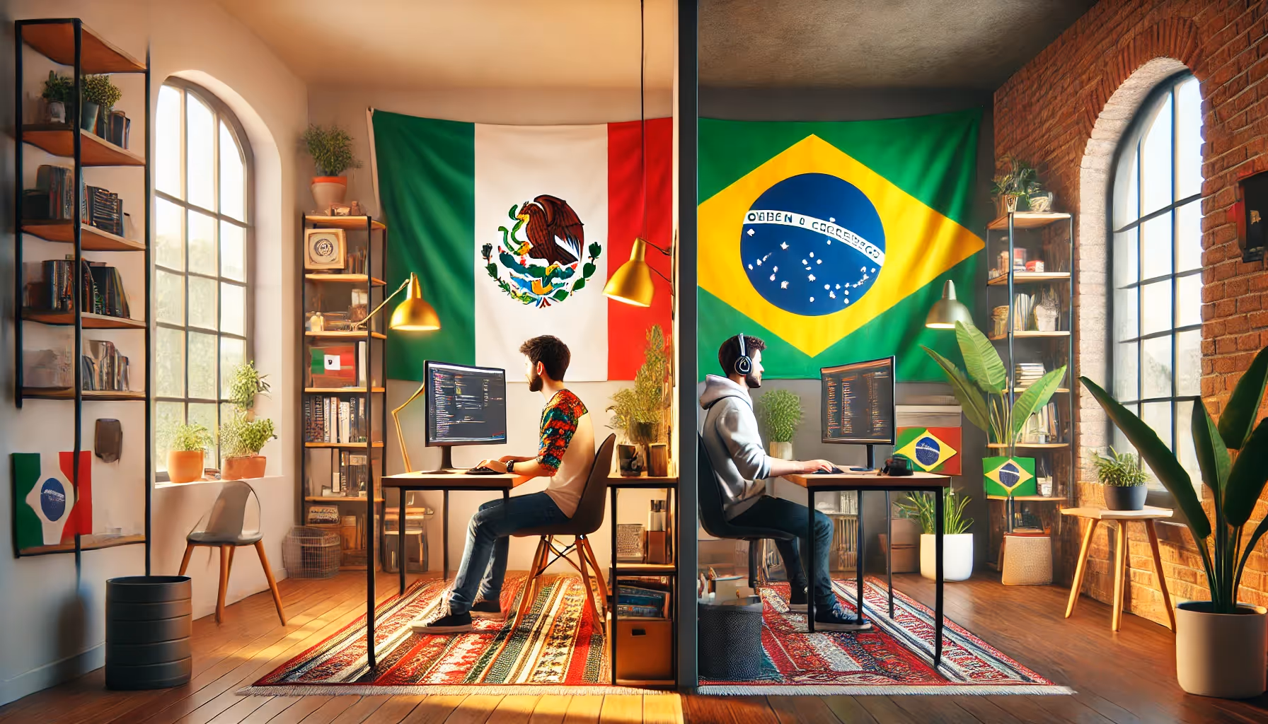 Hire Golang developers in Mexico vs. Brazil