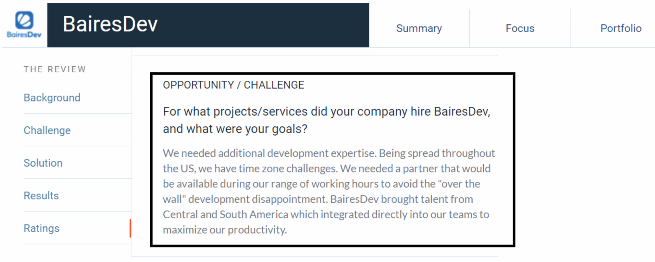 BairesDev pricing reviews