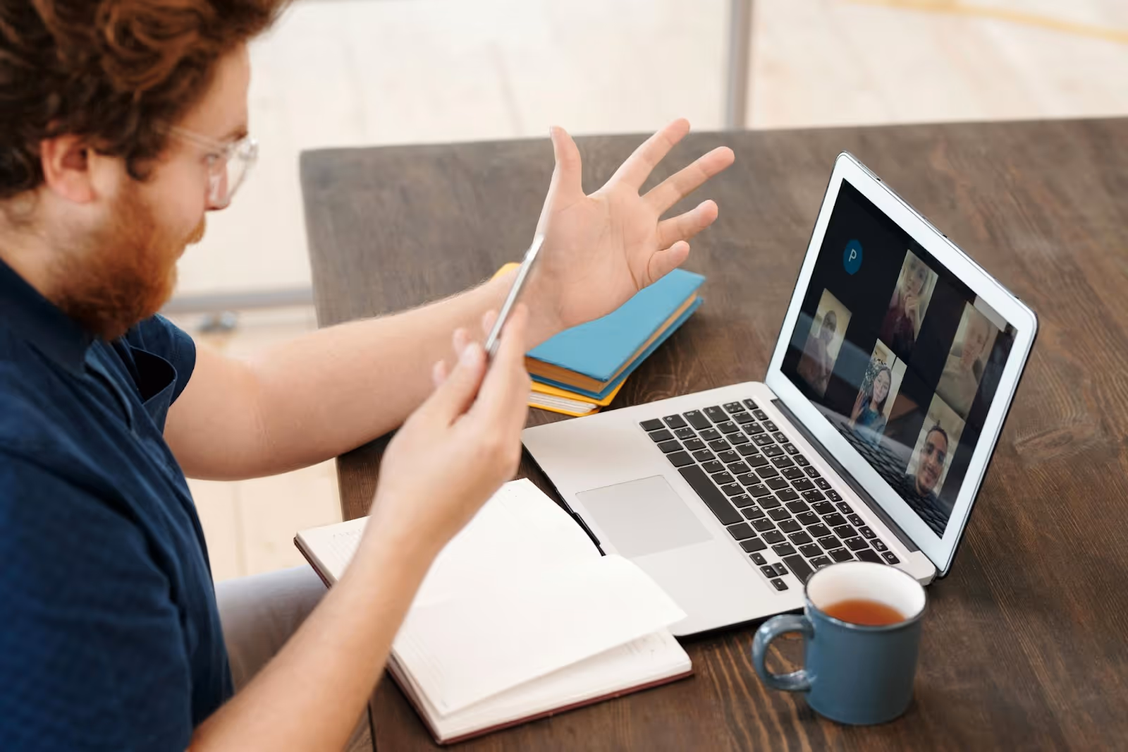 real-time work video call