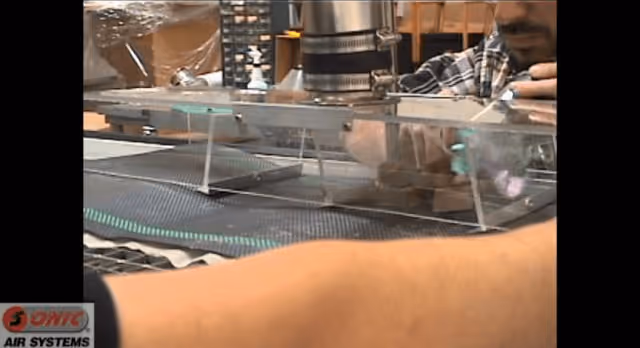 Air Powered Wrapper Remover on Candy Production Line