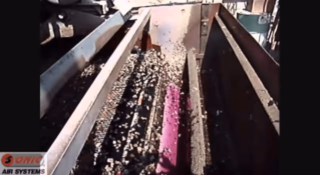 Aggregate Mill Blows Away River Bed Debris