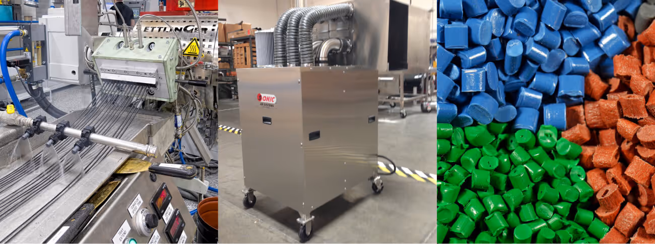 Sonic Compounds Success with Plastic Strand Dyer up to 200 FPM