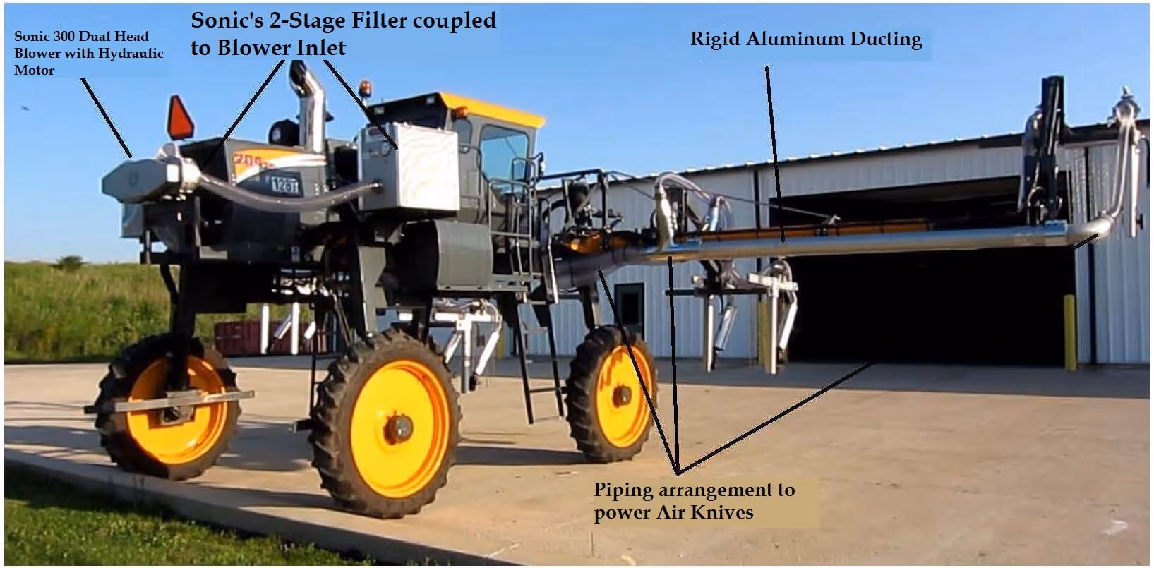 Hydraulic Driven Blower on Farming Equipment