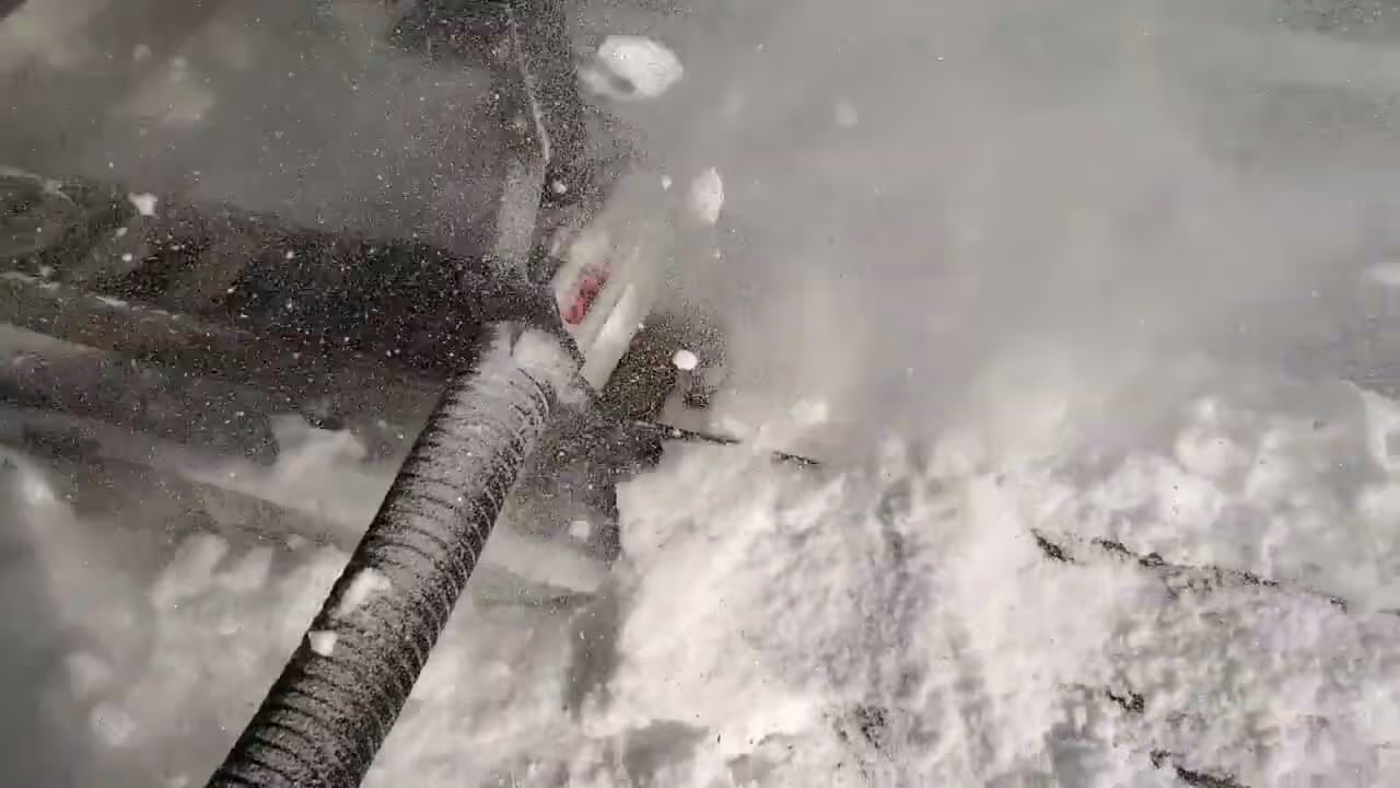 Blasting Ice & Snow From Rail Track
