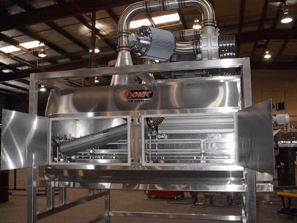Hygenic Air Knife Tunnel