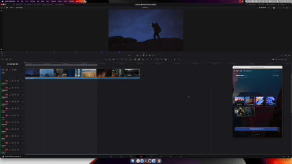 Rendered sounds populating the Fairlight timeline in DaVinci Resolve