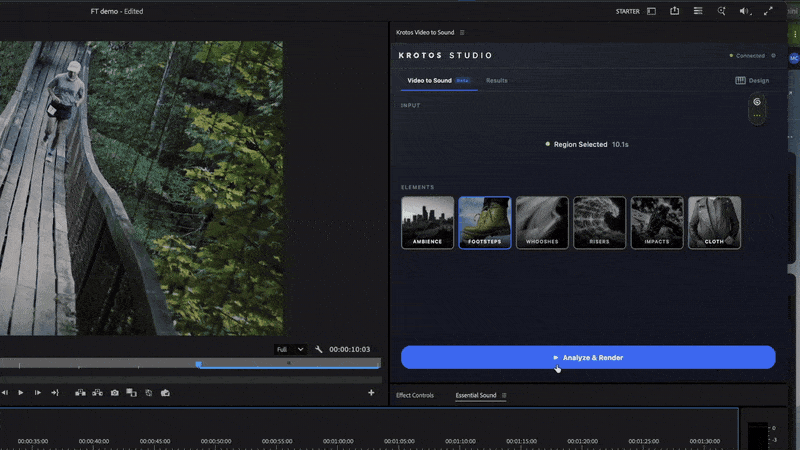 Pick sound elements inside Premiere Pro