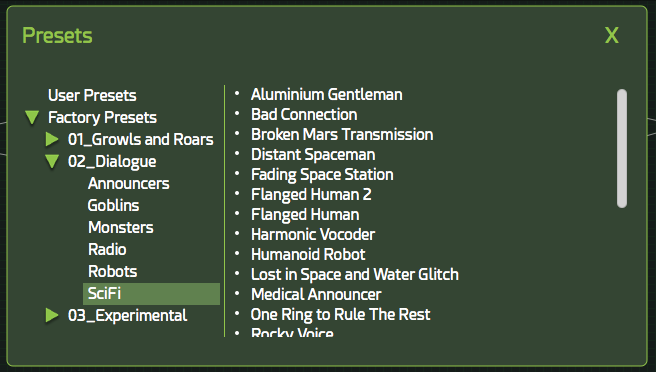 Dehumaniser 2 preset library and factory sounds