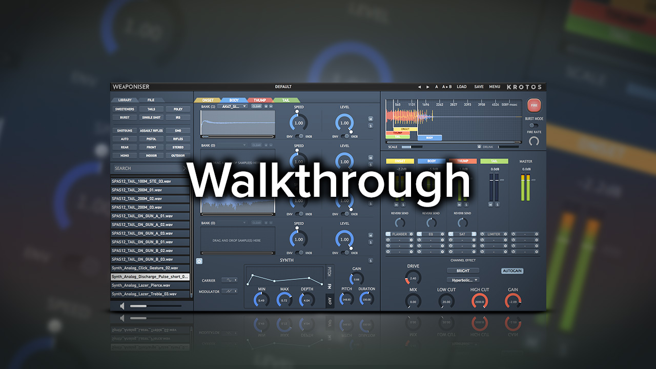 Weaponiser for Weapon Sound Design Walkthrough