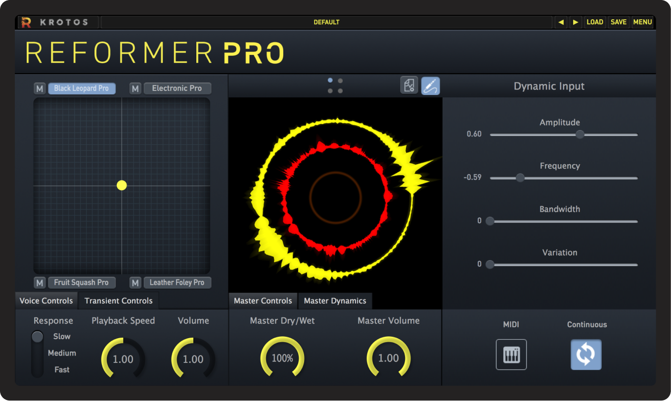 Reformer Pro interface