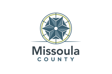 Logo of Missoula County featuring a stylized compass rose above the text 'Missoula COUNTY'.
