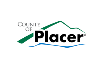 Placer County logo with green mountain outline above and blue river wave below the name.