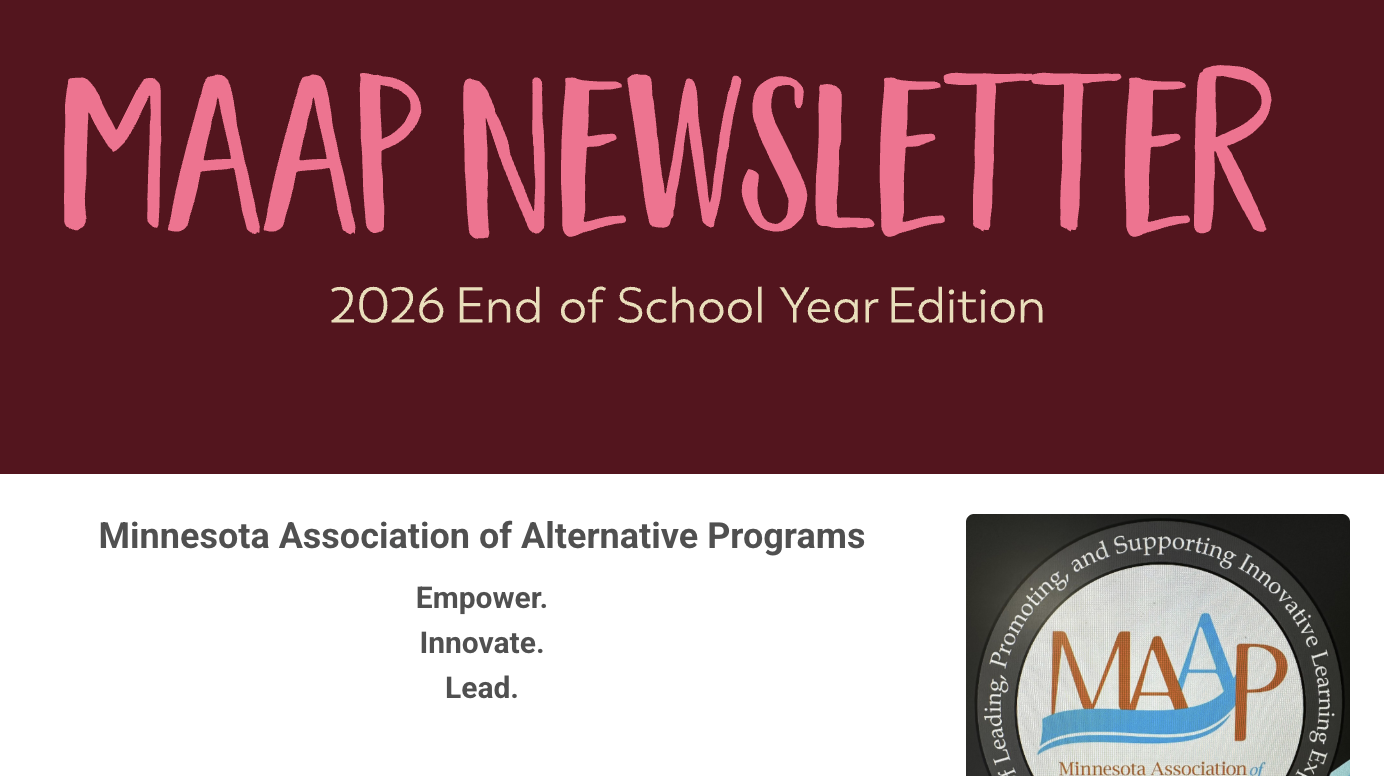 MAAP Newsletter, 2026 End of School Year Edition